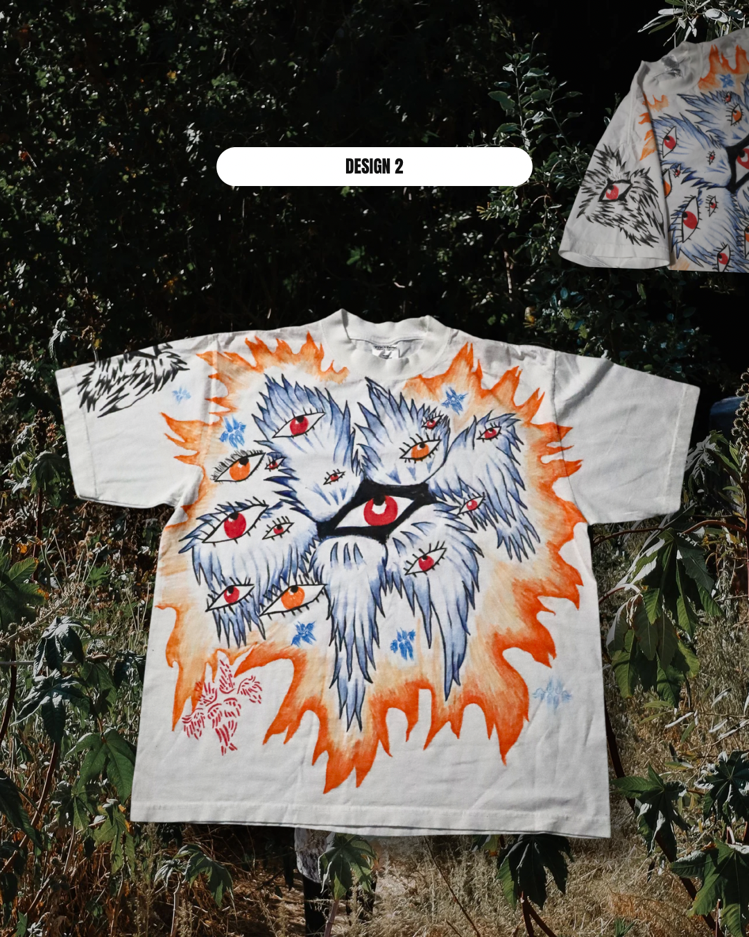 Original Hand Drawn "Answer the Call" Oversized Tee